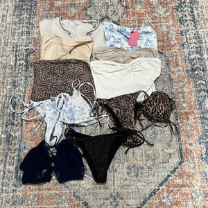 Tube top, Crop Top, Bikini Bundle sizes vary as is Edikted,SHEIN, Urban outfi